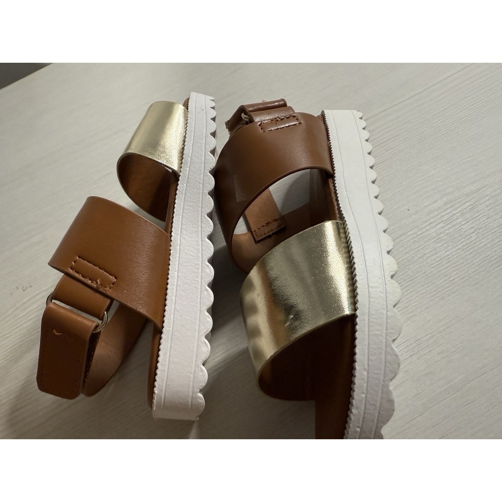 Lucky Brand Toddler Sandals Size 11M Metallic Brown New - Picture 11 of 13